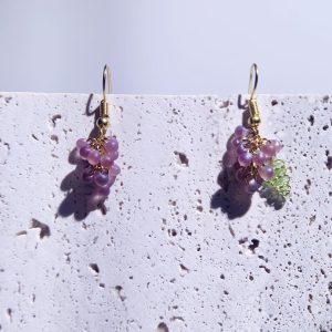 Handmade Grapes Earrings